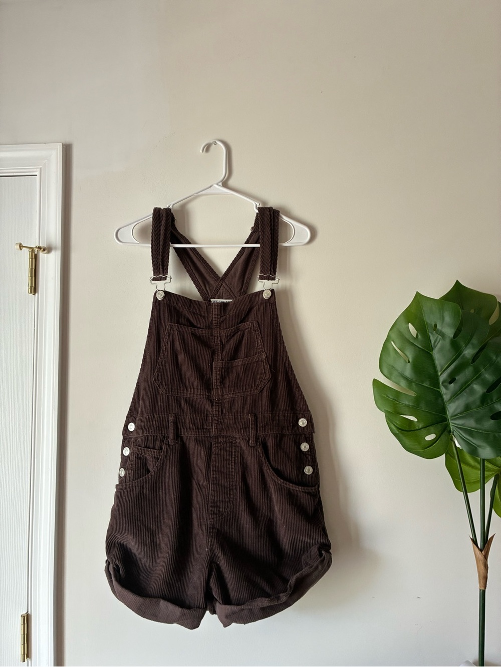 Free People (We The Free) Ziggy Brown Corduroy Overalls